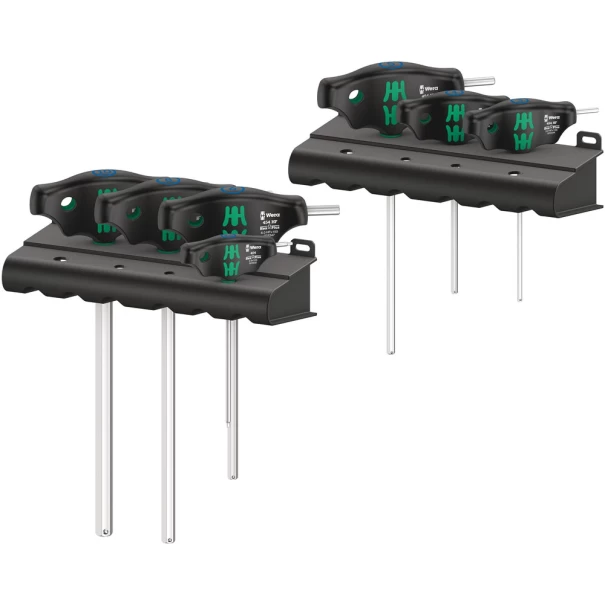 Комплект отвертки Т-образни 454/7 HF Set 1 Hex-Plus самозадържаща, 7бр, 05023450001, WERA