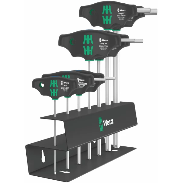 Комплект отвертки Т-образни 454/7 HF Set 2, 7бр, 05023453001, WERA