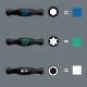 Комплект отвертки Т-образни 454/7 HF Set 2, 7бр, 05023453001, WERA