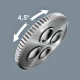 Отвертка Т-образна с тресчотка 416 RA с Rapidaptor, 1/4"x45mm, 05023461001, WERA