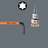 Ключ имбусен 967 SXL HF TORX® Multicolour задържащ дълъг, TX 27x172mm, 05024477001, WERA