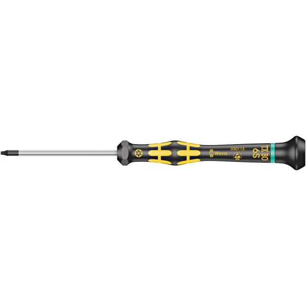 Микро отвертка 1567 TORX® BO ESD Kraftform Micro, TX 6 BOx60, 05030113001, WERA