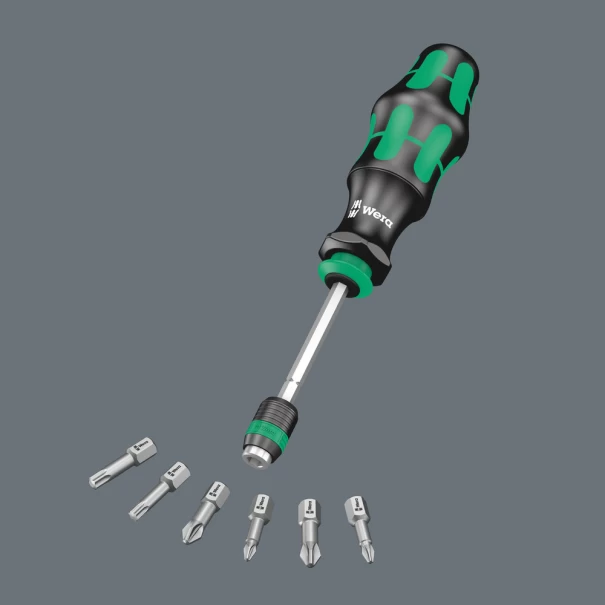 Комплект ръкохватка Kraftform Kompakt 25 в чанта 7ч, 05051024001, WERA