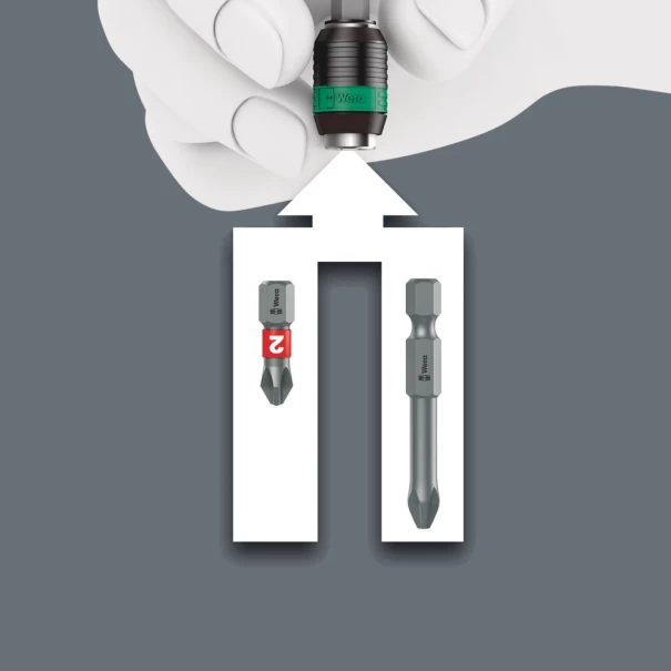 Комплект отвертка с държач и тресчотка Kraftform Kompakt 838 RA-R M Set 1, 15ч, 05051061001, WERA
