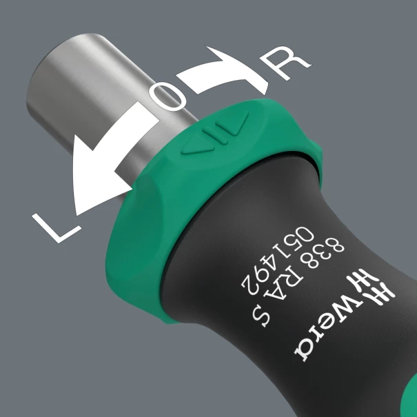 Ръкохватка държач за битове с тресчотка 838 RA S Р, 1/4", 05051492001, WERA