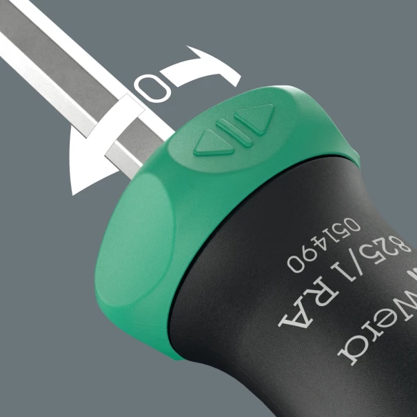 Отвертка с магазин за битове Kraftform Kompakt 27 RA 2, 7ч, 05051518001, WERA