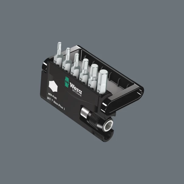 Комплект битове Bit-Check 7 Hex-Plus 1, 05056168001, WERA