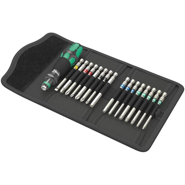 Комплект ръкохватка с накрайници Kraftform Kompakt 60 Tool Finder 17ч, 05059303001, WERA