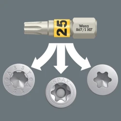 Бит самозадържащ 867/1 TORX® HF TX 40x25, 05066145001, WERA