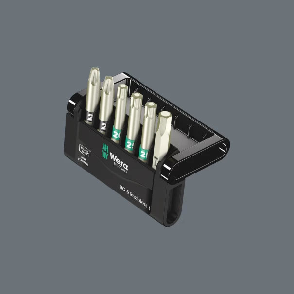Комплект битове Bit-Check 6 неръждаеми 1 SB, 6ч, 05073634001, WERA