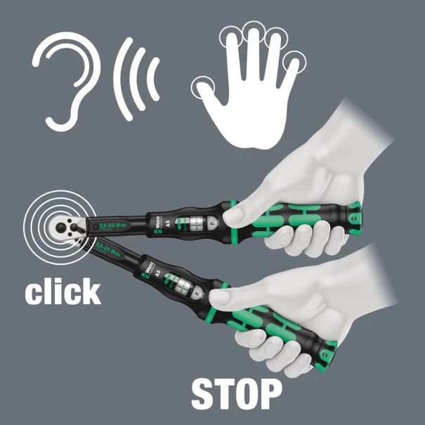 Динамометричен ключ Click-Torque E 1 с тресчотка, 3/4" 200-1000Nm, 05075630001, WERA