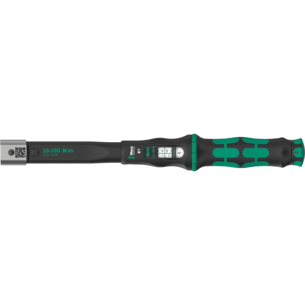 Динамометричен ключ за приставки 14x18 mm, Click-Torque X 7, 10-100 Nm, 05075657001, WERA