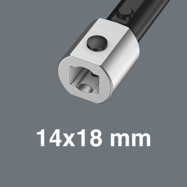 Динамометричен ключ за приставки 14x18 mm, Click-Torque X 7, 10-100 Nm, 05075657001, WERA
