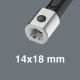 Динамометричен ключ за приставки 14x18 mm, Click-Torque X 7, 10-100 Nm, 05075657001, WERA