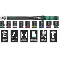 Динамометричен ключ Click-Torque C 3 за анкери, 40-200Nm, 10ч, 05075681001, WERA