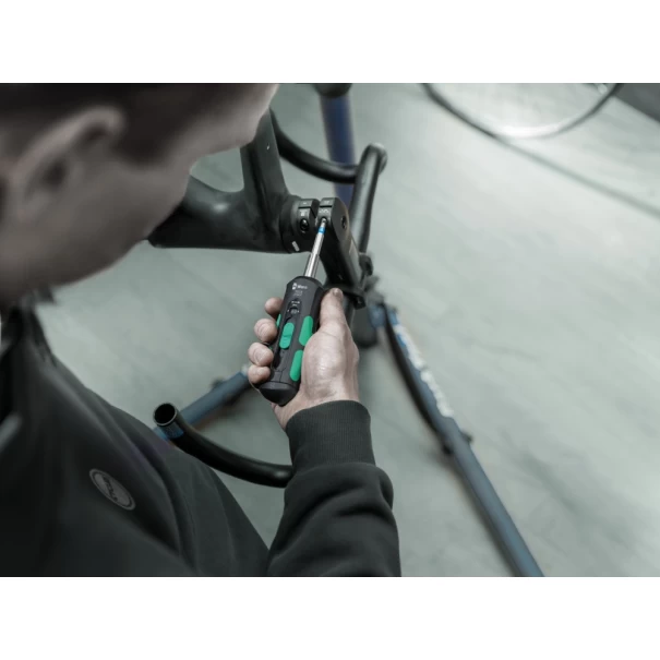 Комплект за велосипед отвертка динамометрична 7515/7 Kraftform Safe-Torque Speed Bicycle 1, 2-6 Nm, 1/4", 7ч, 05075850001, WERA
