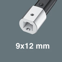 Глава тресчоткова 7772 B, с лост, 3/8"x52mm, 05078636001, WERA