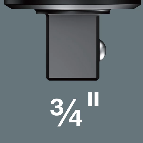 Глава тресчоткова 7782 с лост, 3/4"x90mm, 05078708001, WERA