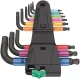Комплект имбусни ключове 950/9 Hex-Plus Multicolour 2,  BlackLaser, 9ч, 05133164001, WERA