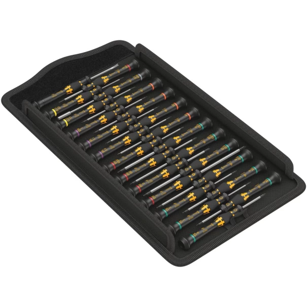 Комплект отвертки за електроника Kraftform Micro ESD Big Pack 1, 25ч, 05134019001, WERA