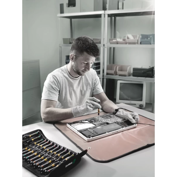 Комплект отвертки за електроника Kraftform Micro ESD Big Pack 1, 25ч, 05134019001, WERA