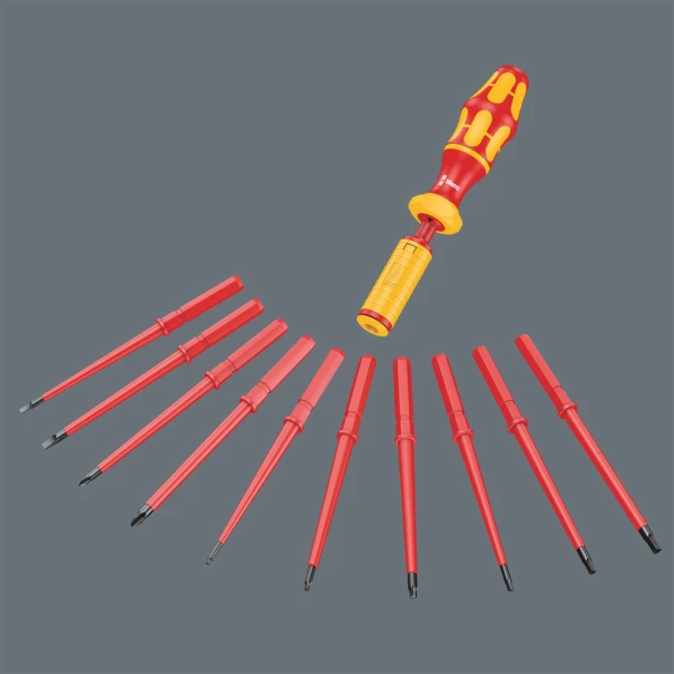 Отвертки изтънени Kraftform Kompakt VDE16, 1,2-3,0 Nm, 16ч, 05135906001, WERA