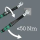 Комплект динамометричен ключ за ВиК съединения, 10-50 Nm, 6ч, 05136062001, WERA