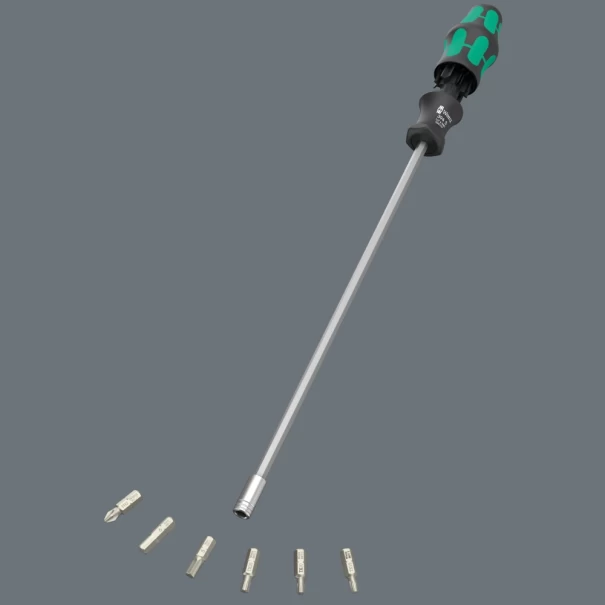 Комплект отвертка с държач, удължена Kraftform Kompakt 27 XL SHK 1, 05136075001, WERA
