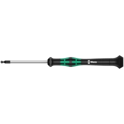 Отвертка микро 2052 Elektroniker, шестостенна, сферична глава, 1.3x60, 05118089001, WERA