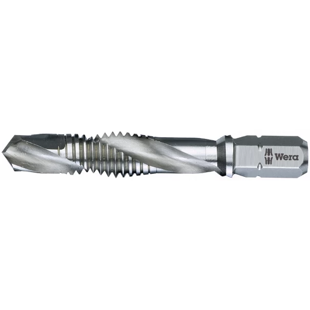 Метчик със свредло комбиниран 847 HSS, бит, 4.2x41.0, M5, 05104642001, WERA