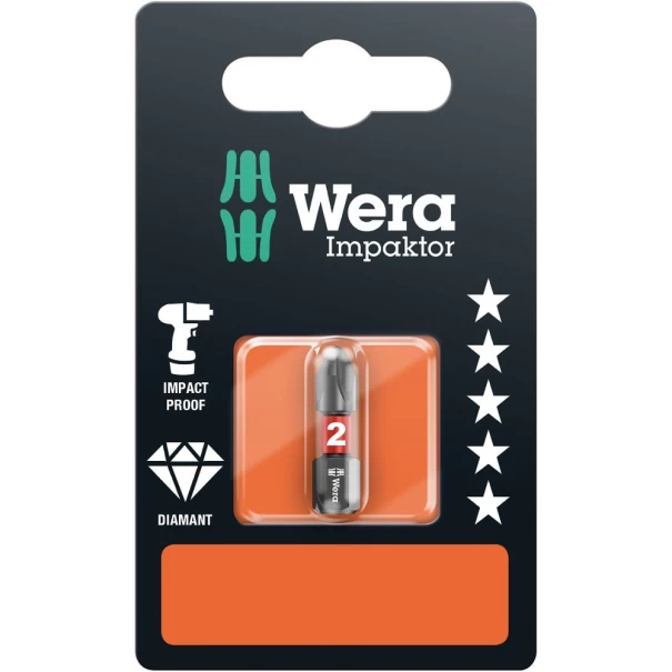 Битове ударни 851/1 IMP DC Impaktor SB PH 2, 851/1 IMP DC 1 x PH 2x25;, 05073916001, WERA