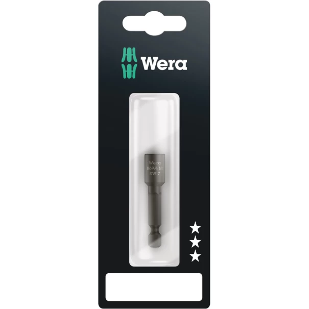 Бит 869/4 M SB SW 7,0 с шестостенна вложка, 869/4 M 1 x 7,0x50,0;, 05073502001, WERA