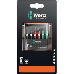 Комплект битове Mini-Check IMP DC 50 mm PH/PZ/TX SB, 05073890001, WERA