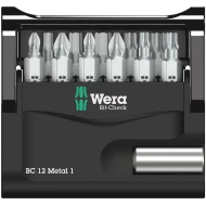 Комплект битове Bit-Check 12 Metal 1, 12ч, 05057424001, WERA