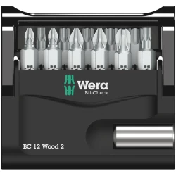 Комплект битове Bit-Check 12 Wood 2, 12ч, 05057422001, WERA