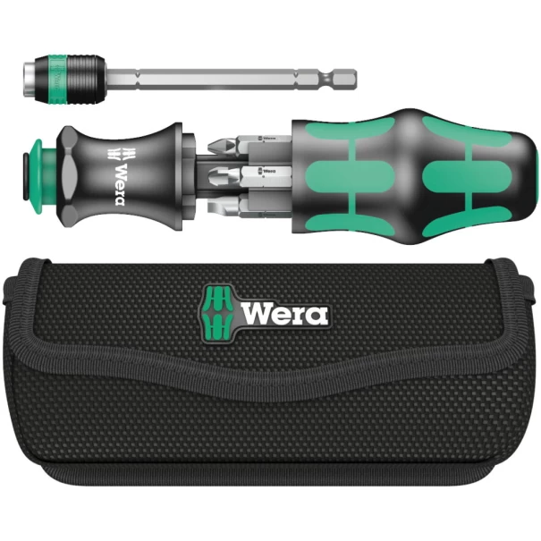 Комплект ръкохватка Kraftform Kompakt 25 в чанта 7ч, 05051024001, WERA