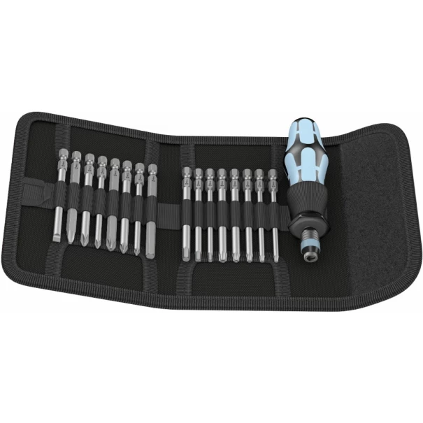 Комплект отвертки Kraftform Kompakt 60, неръждаема стомана, инч, 05071117001, WERA