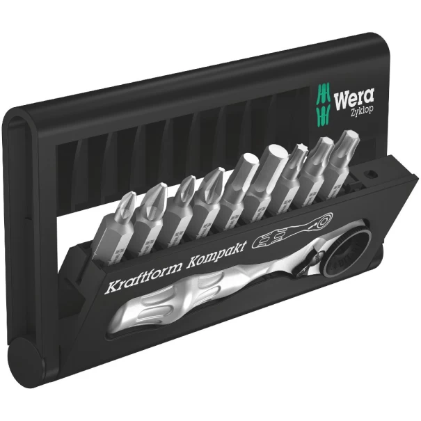Комплект инструменти Kraftform Kompakt Zyklop Mini 1, 10ч, 05073645001, WERA