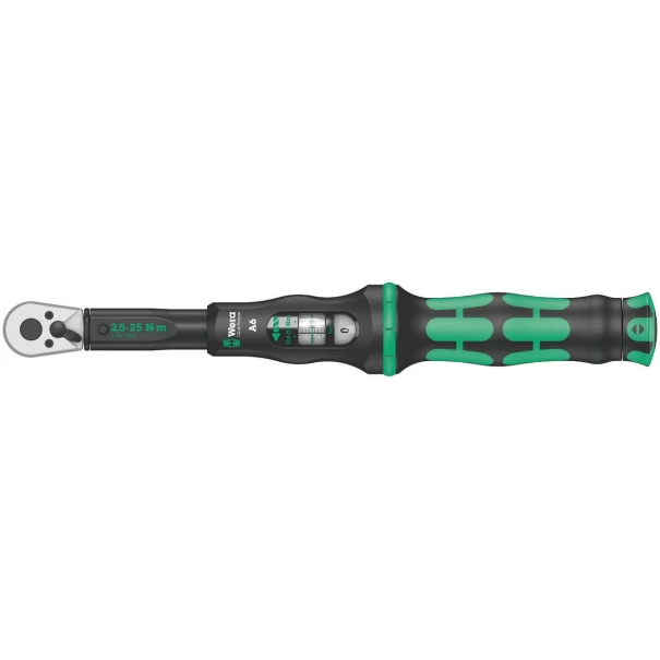Динамометричен ключ Click-Torque A 6 тресчотка с лост, 1/4"x 2,5-25Nm, 05075605001, WERA
