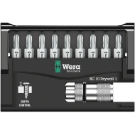 Комплект битове за гипсокартон Bit-Check 10 Drywall 1, 05136011001, WERA
