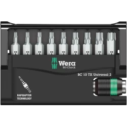 Комплект битове Bit-Check 10 TX Universal 2, 05057115001, WERA