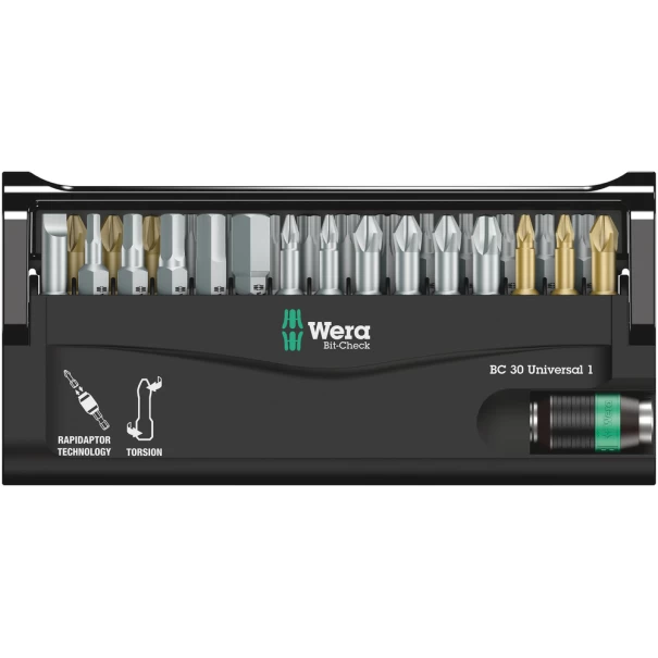 Комплект битове Bit-Check 30 Universal 1, 05056440001, WERA