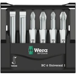 Комплект битове Bit-Check 6 Universal 1, 6бр, 05056474001, WERA