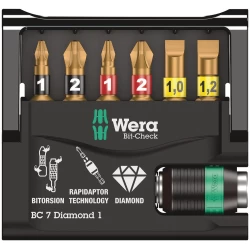 Комплект битове Bit-Check 7 Diamond 1, 05057416001, WERA