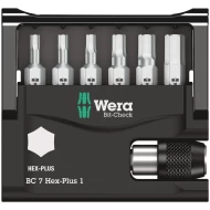 Комплект битове Bit-Check 7 Hex-Plus 1, 05056168001, WERA