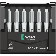 Комплект битове Bit-Check 6 V Universal 1, 6ч, 05056478001, WERA