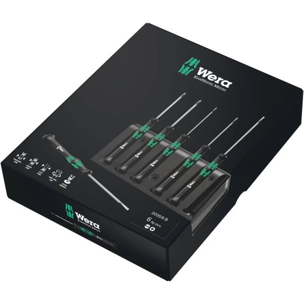Комплект отвертки електроника 2035/6 B Elektroniker, 05118152001, WERA