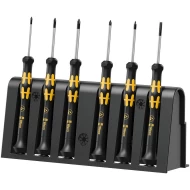 Отвертки комплект за електроника 1550/6 ESD със стойка, 6ч, 05030180001, WERA