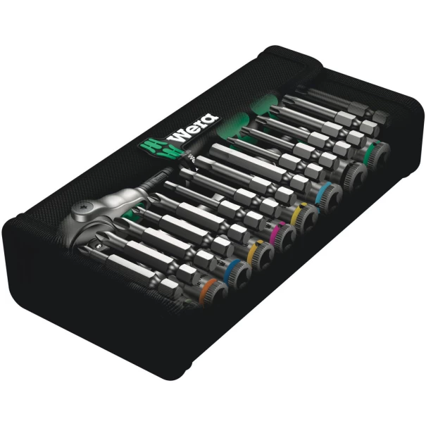 Тресчотка 8100 SA 6 Zyklop с 1/4" бързосменяемо захващане, 28ч, 05004016001, WERA