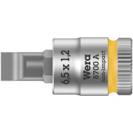 Вложка гаечна 8700 A FL за шлицови винтове, 1/4", 1,2x6,5x28mm, 05003322001, WERA